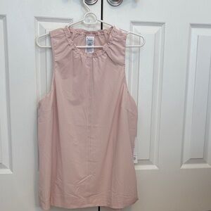 Athleta Boundless Tank Light Pink Ruffled Blouse-wrinkle resistant and quick dry